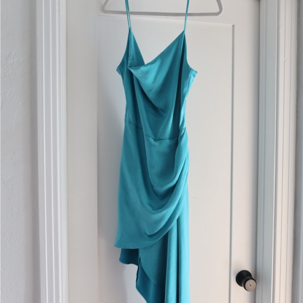 Eliatt Teal High Low Dress